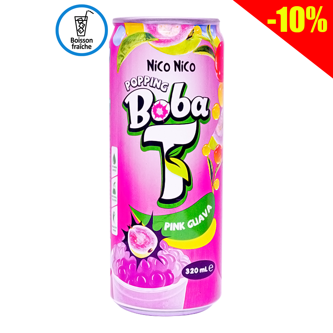 Nico Nico Boba Poppink Guava 320ml