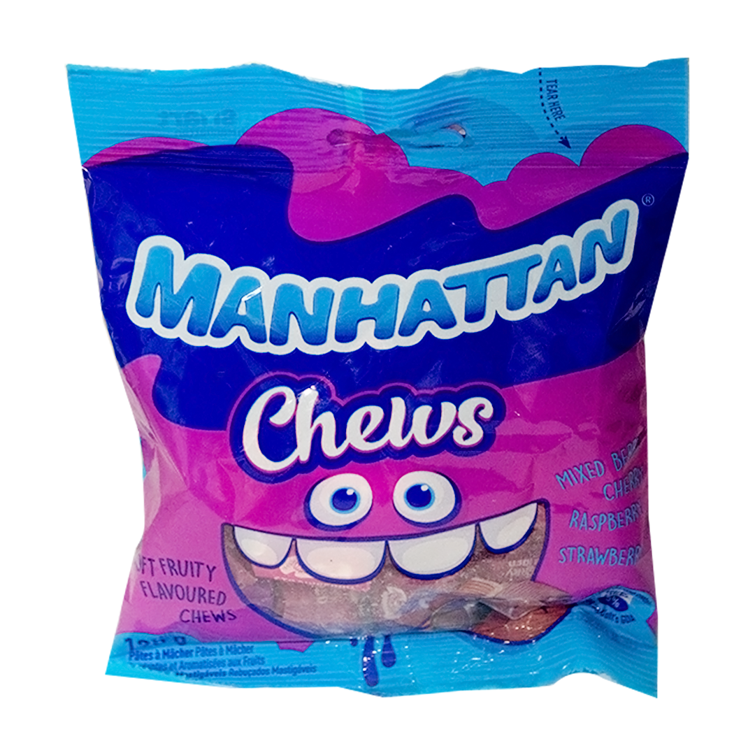 Manhattan soft fruity chews candy 125g