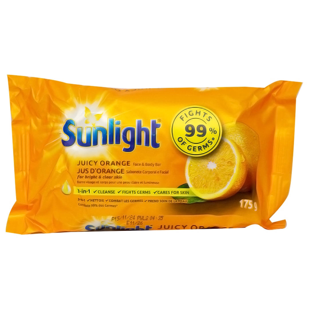 Sunlight juicy orange anti-germ soap 175g