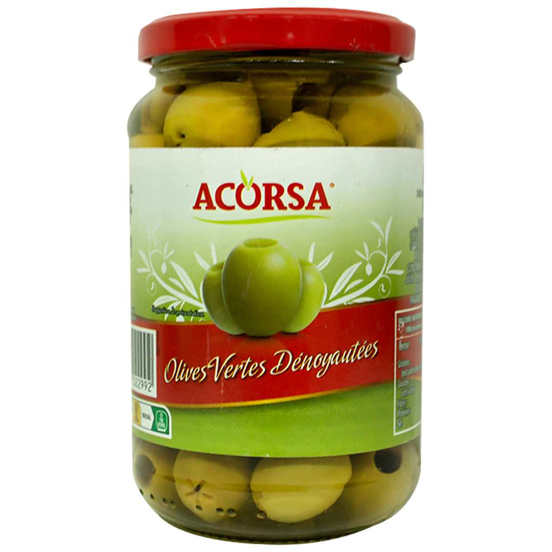 Acorsa pitted green olives Mulangi 333g