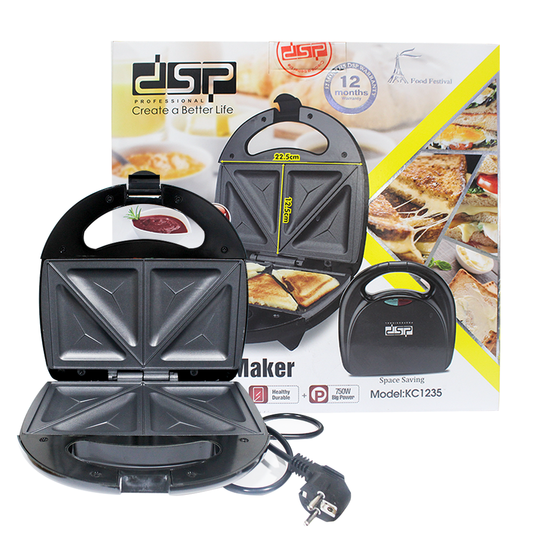 DSP Sandwich Maker 750W Model KC1235
