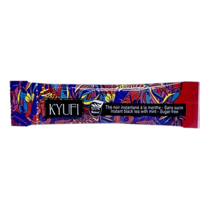 KyuFi Instant Black Tea Mint Sugar-Free Sachet 9g