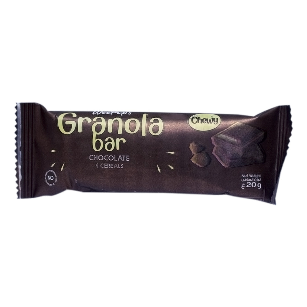 Weepop's Chocolate Granola Bar 4 Cereals 20g