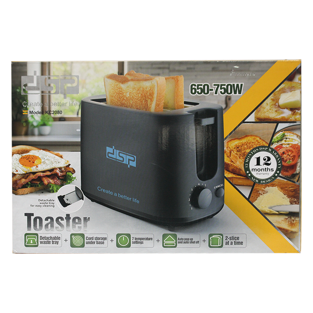 DSP Toaster 2 Slices 650-750W