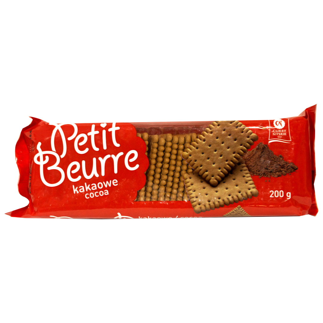 Cukry Nyskie cocoa petit beurre biscuits 200g
