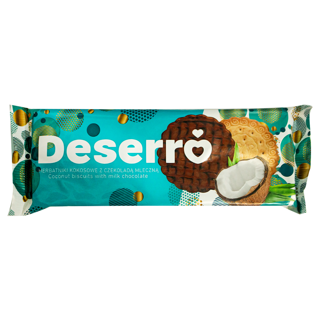 Deserro coconut milk chocolate biscuits 100g