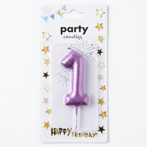 Number one birthday candle 1pc