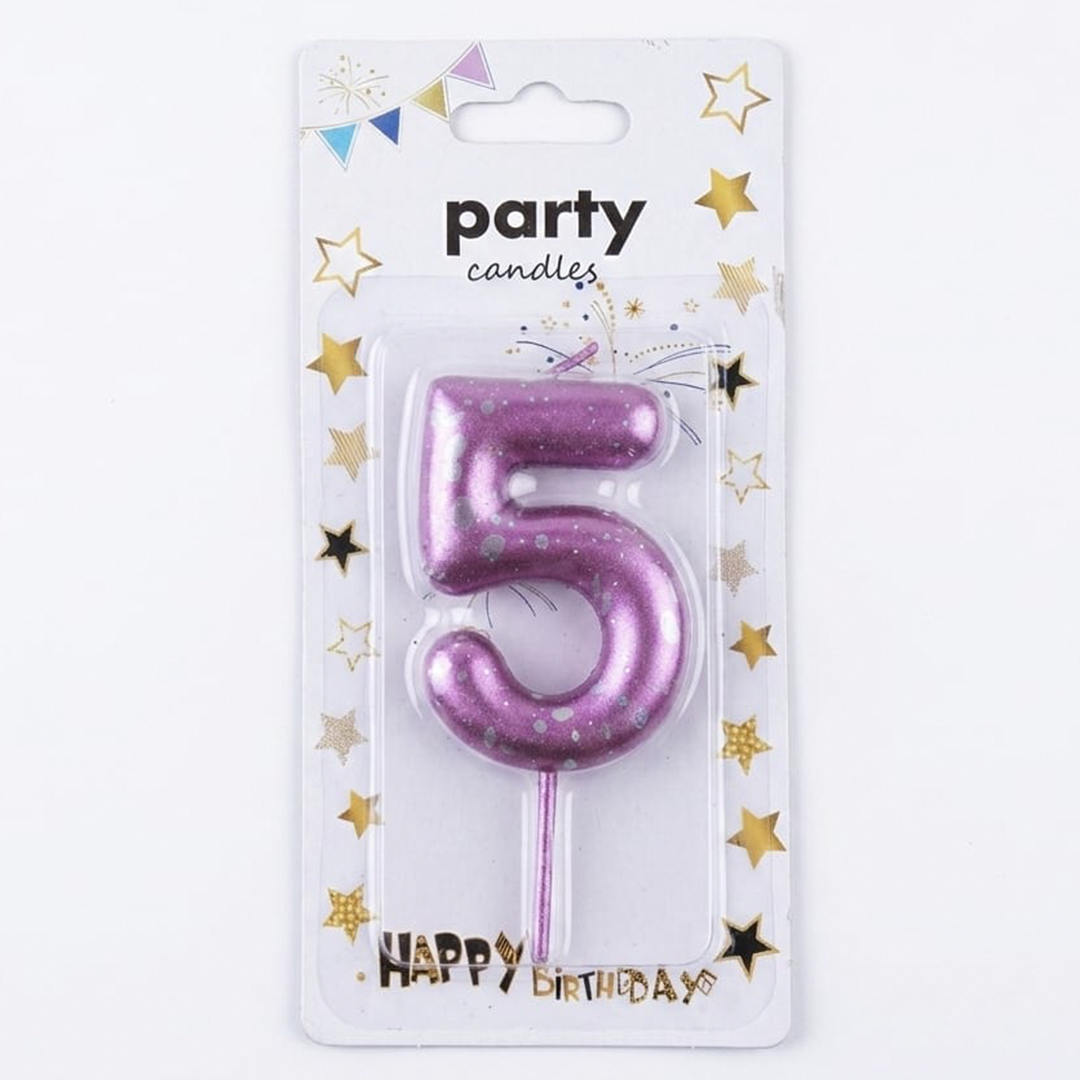 Number five birthday candle 1pc