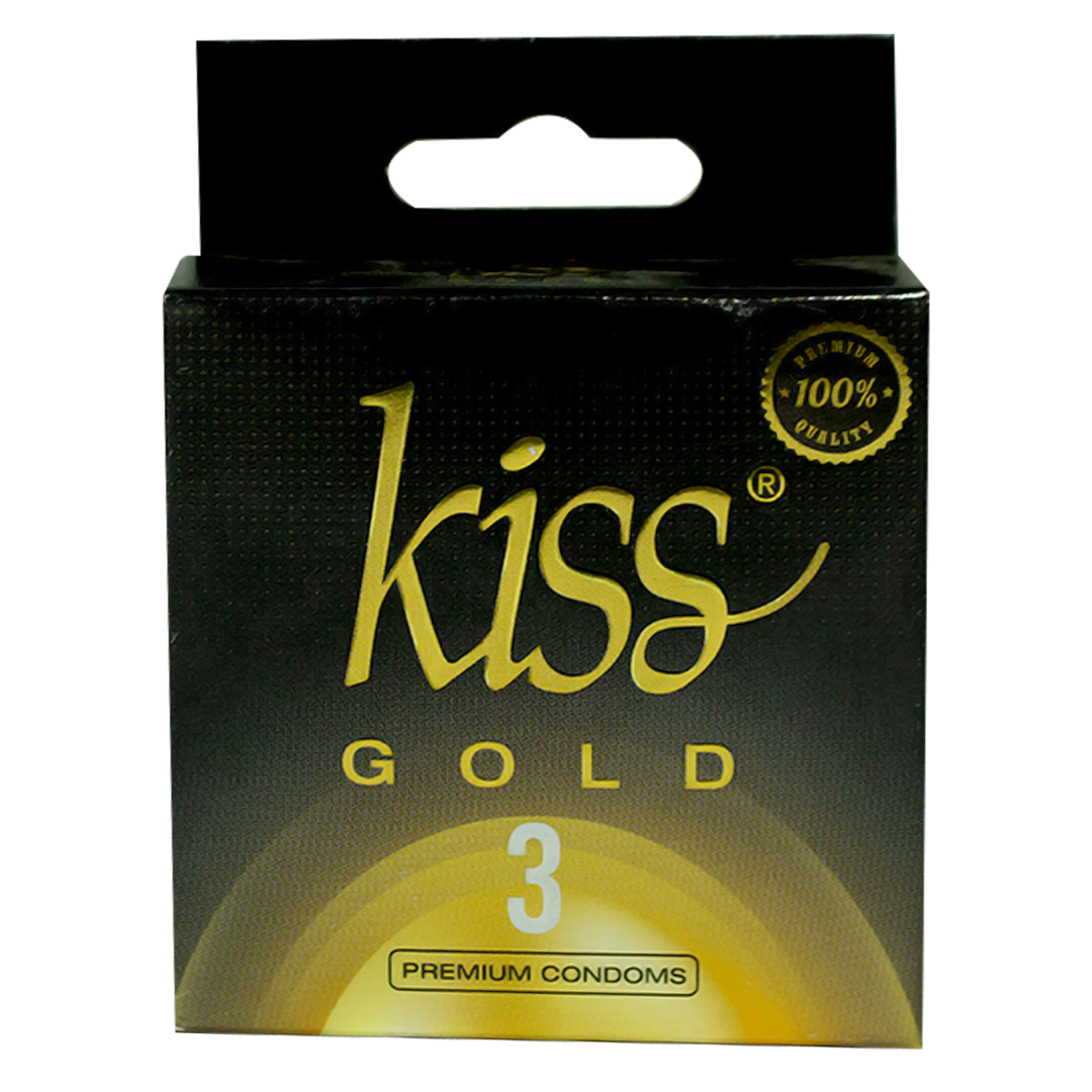 Kiss Condoms Gold 3pcs