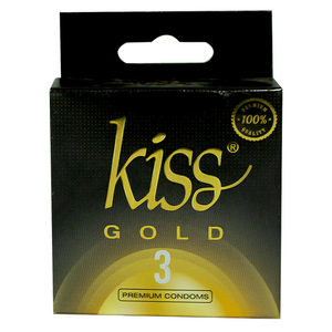 Kiss Condoms Gold 3pcs