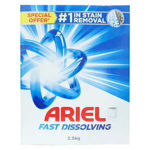 Ariel Laundry Soap Fast Dissolving 2.5kg
