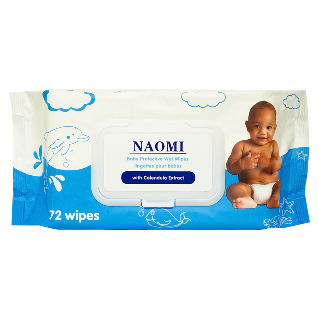 Naomi protective baby wipes 72 pcs