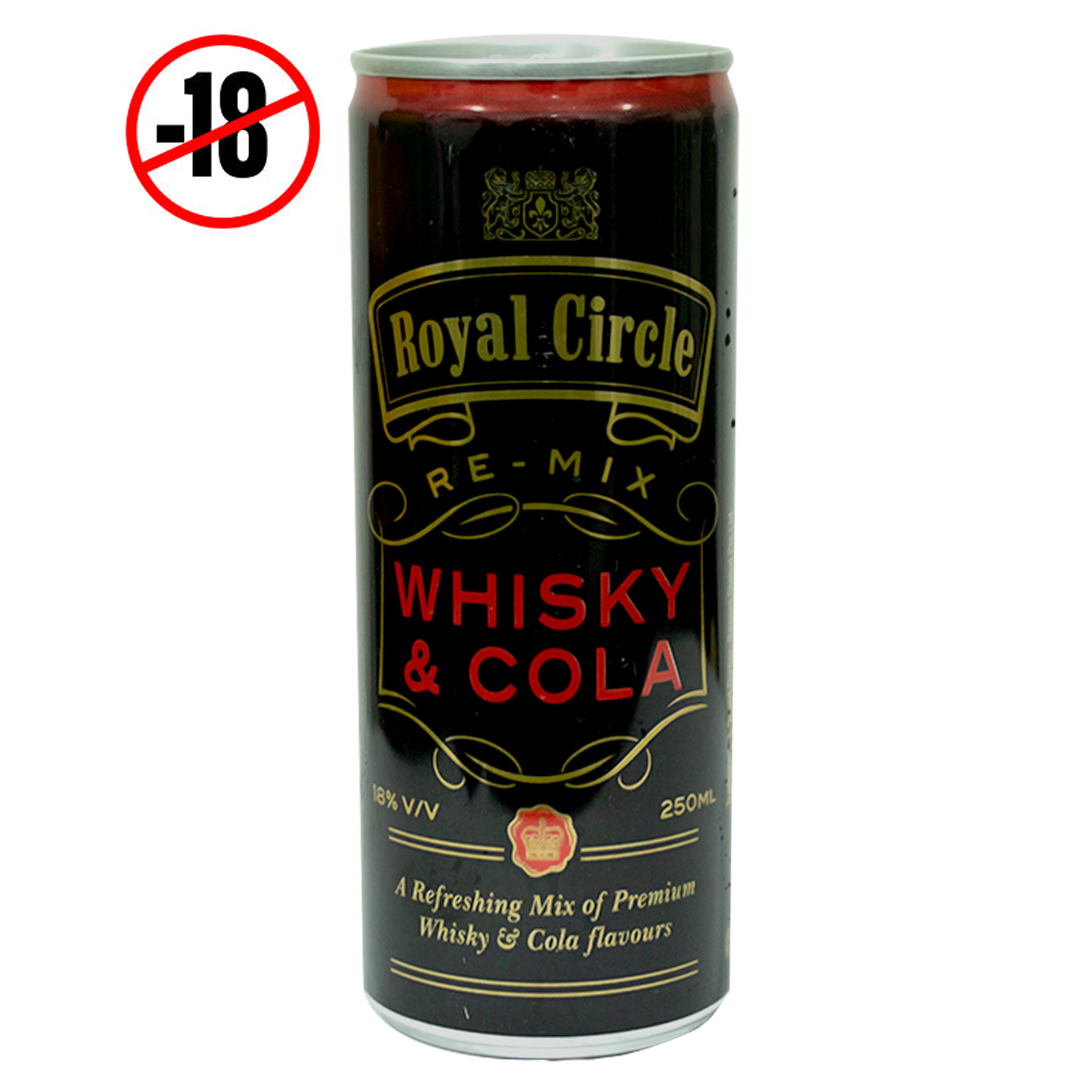 Royal Circle Whisky Cola 18% Can 250ml