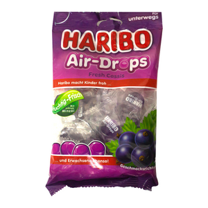 Haribo air drops fresh blackcurrant 100g