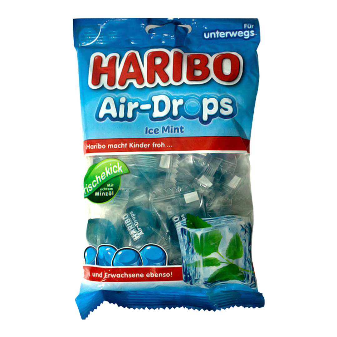 Haribo air drops iced mint 100g