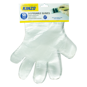 Kinzo Transparent Disposable Gloves 50 Pieces
