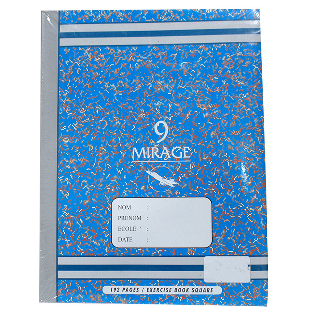Mirage notebook 192 pages square format