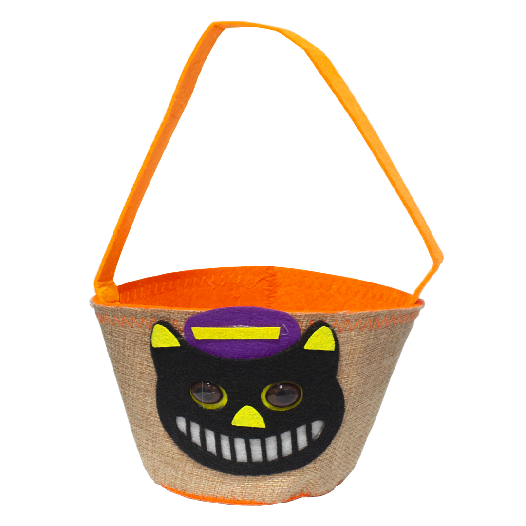 Black Cat Halloween Basket 1 Piece