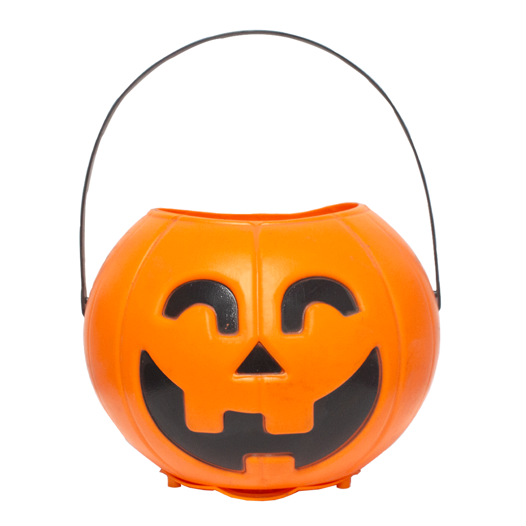 Luminous Smiling Pumpkin Halloween Basket 1 Piece