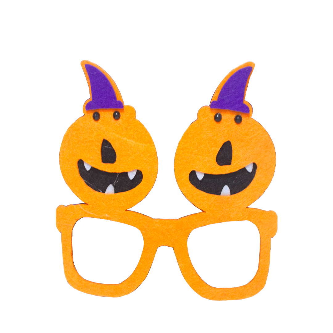 Yellow Orange Halloween Glasses 1 Piece