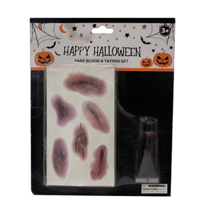 Halloween Fake Blood Tattoo Kit