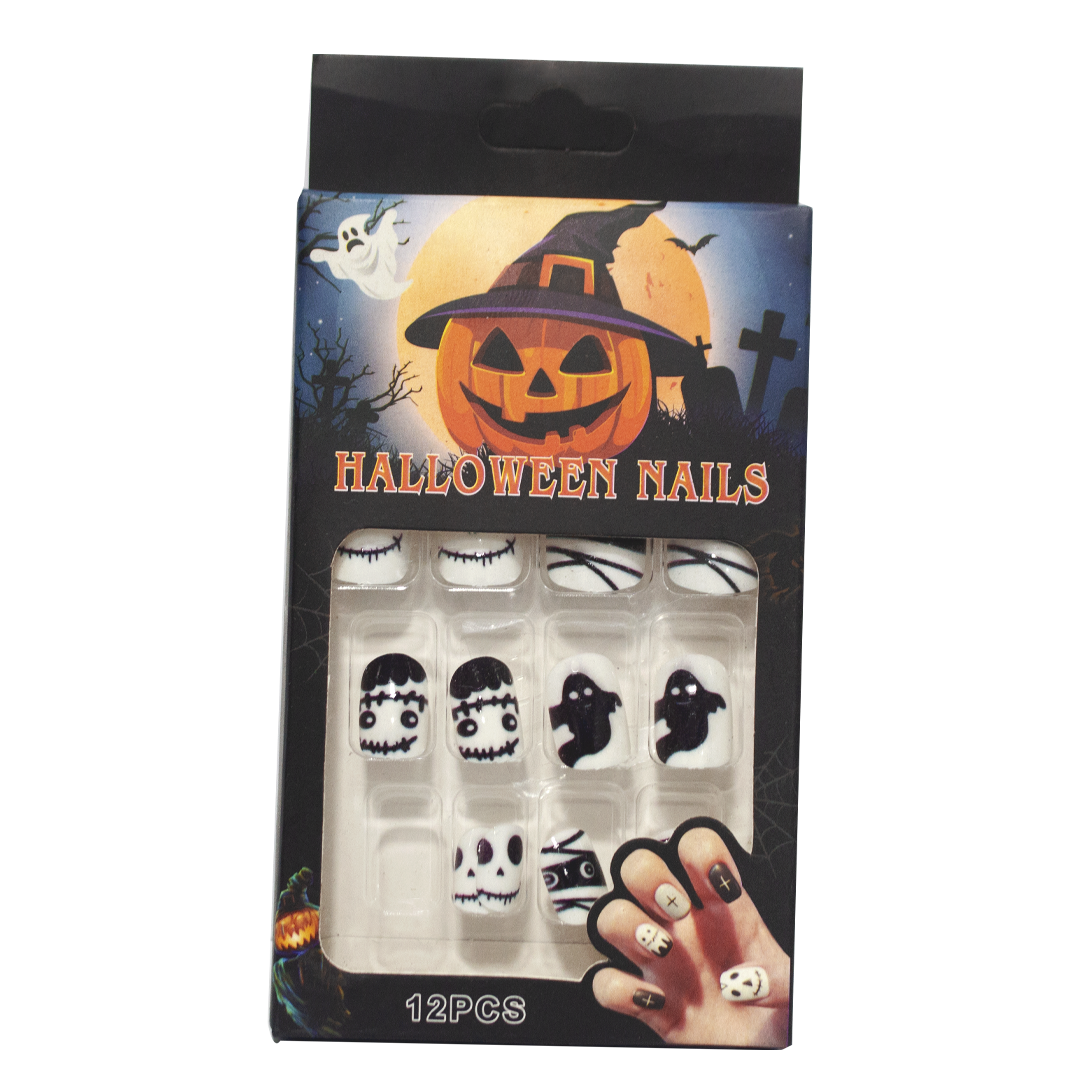 Halloween False Nails 12 Pieces