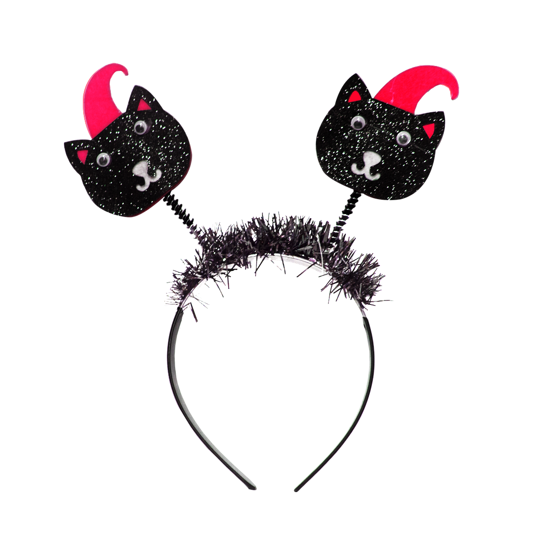 Black Cat Halloween Headband 1 Piece