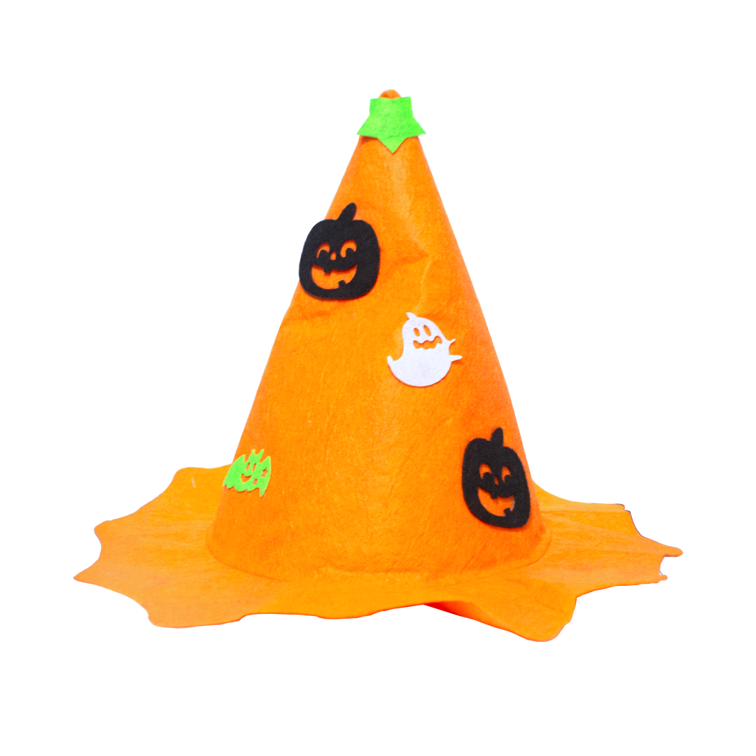 Pumpkin Cone Hat for Halloween 1 Piece