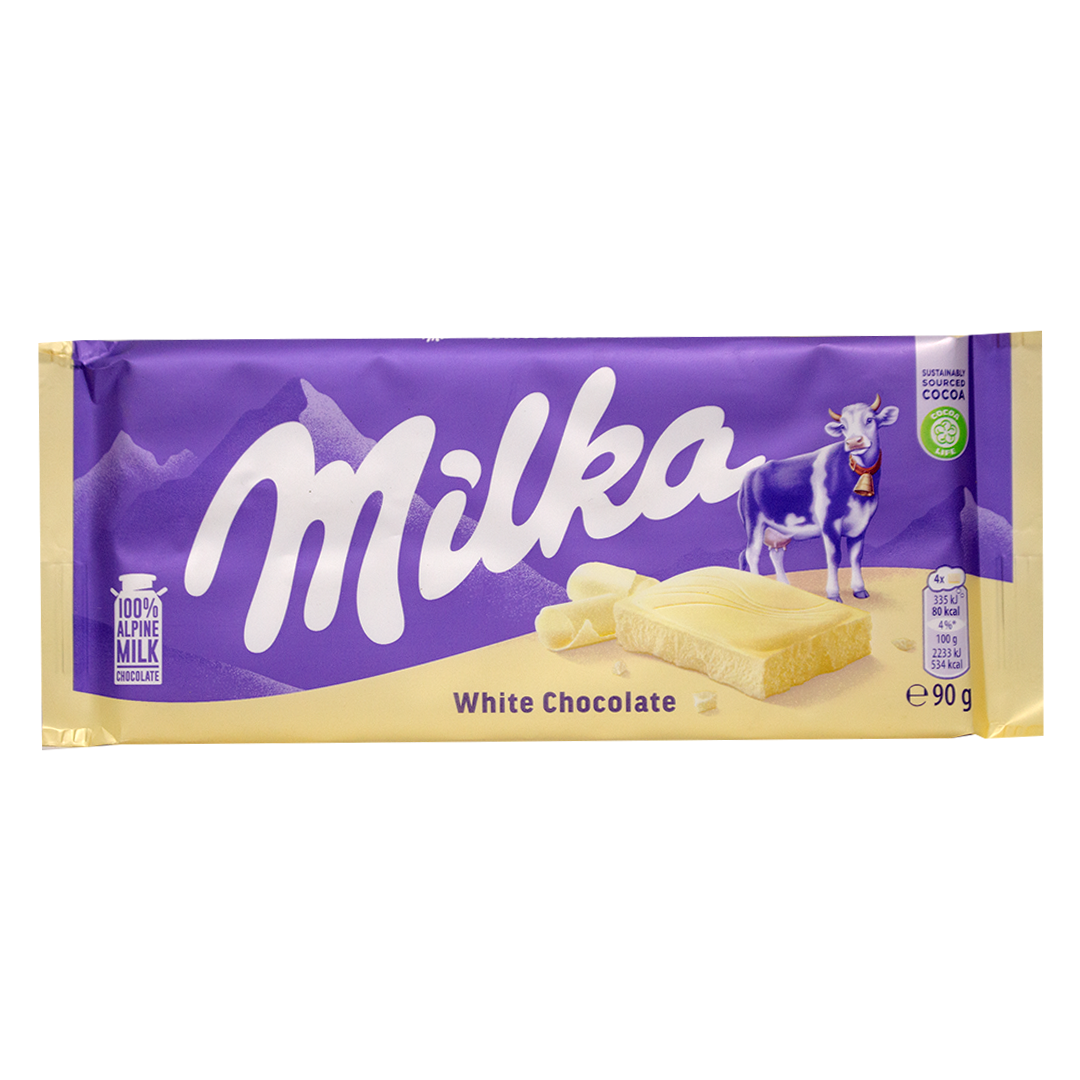 Milka white caramel chocolate 90g
