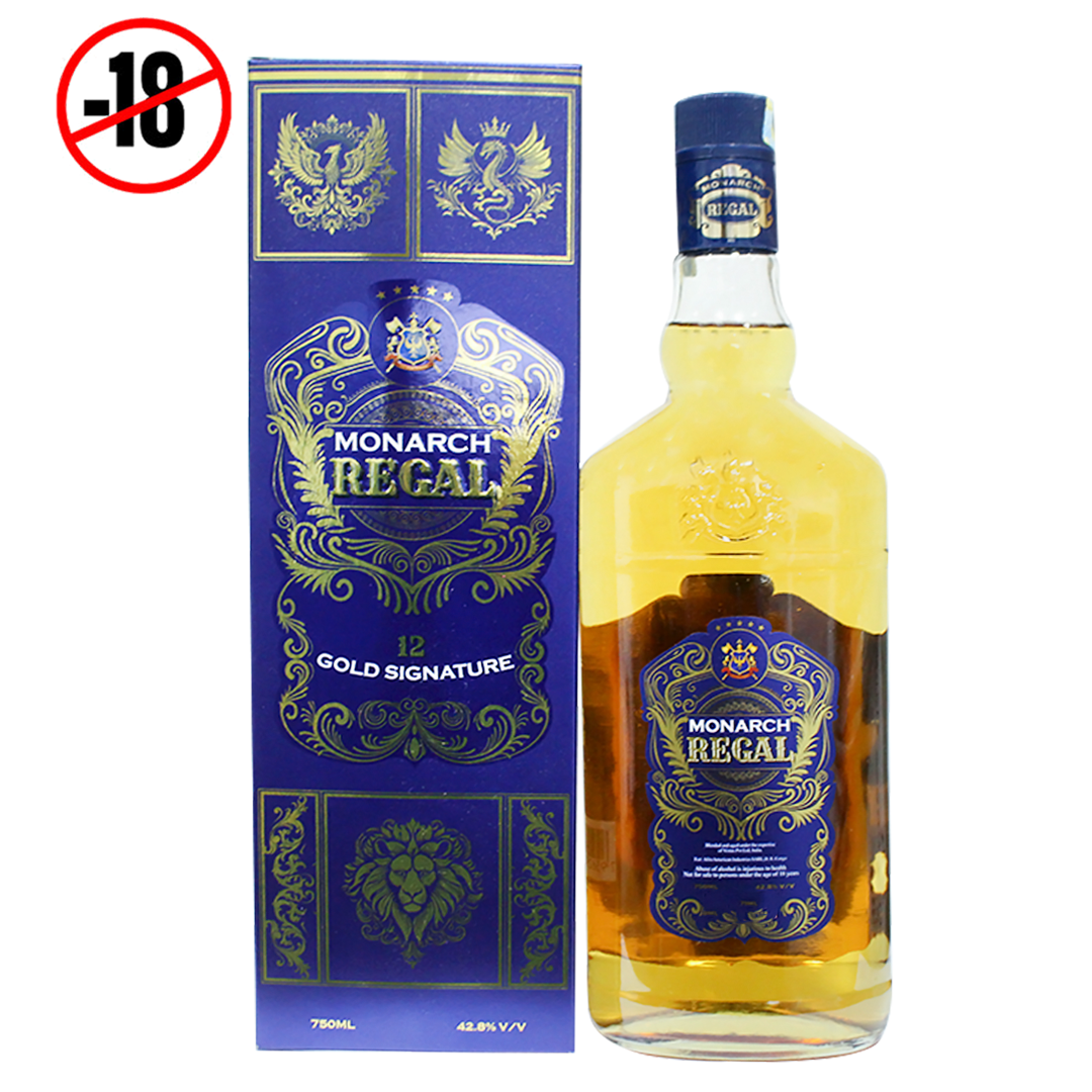 Monarch Regal Whisky 42.8% 750ml