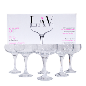 Lav Wine Glasses Jolly Times 235ml 6 Pieces