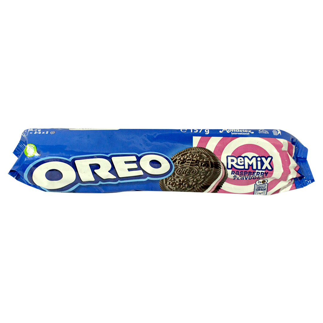 Oreo Remix raspberry & vanilla biscuits 157g