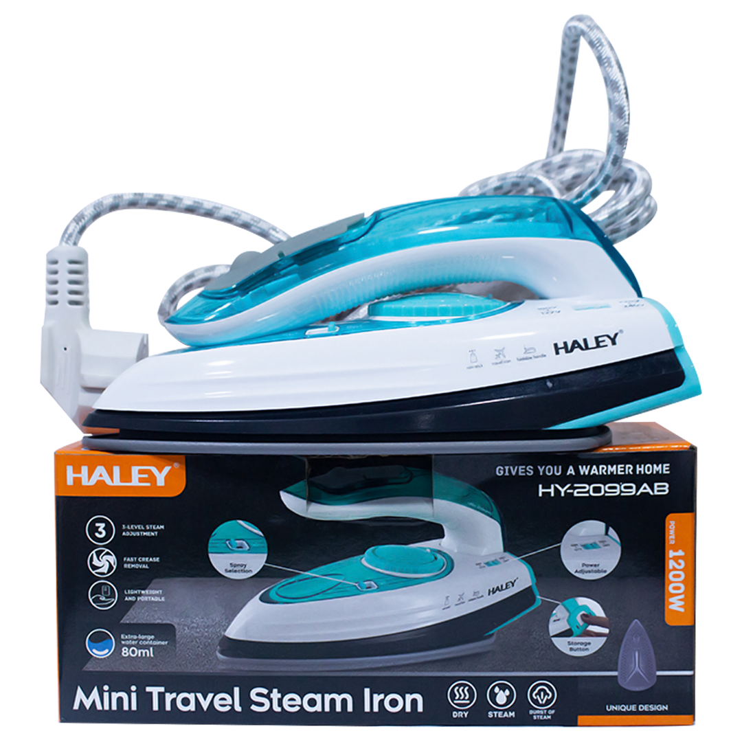Haley Mini Travel Steam Iron 1200W Model HY-2099AB