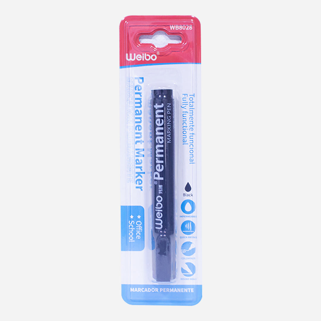 Weibo Black Permanent Marker Model WB8028
