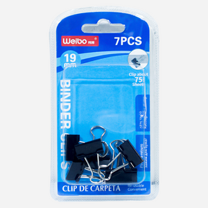 Weibo Paper Clips 19mm 7 Pieces Model WB-0070