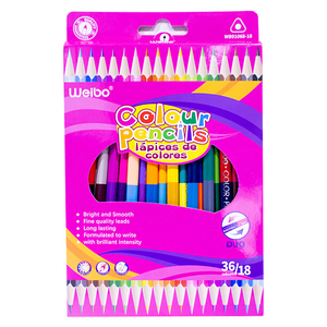Weibo Duo Color Pencils x18