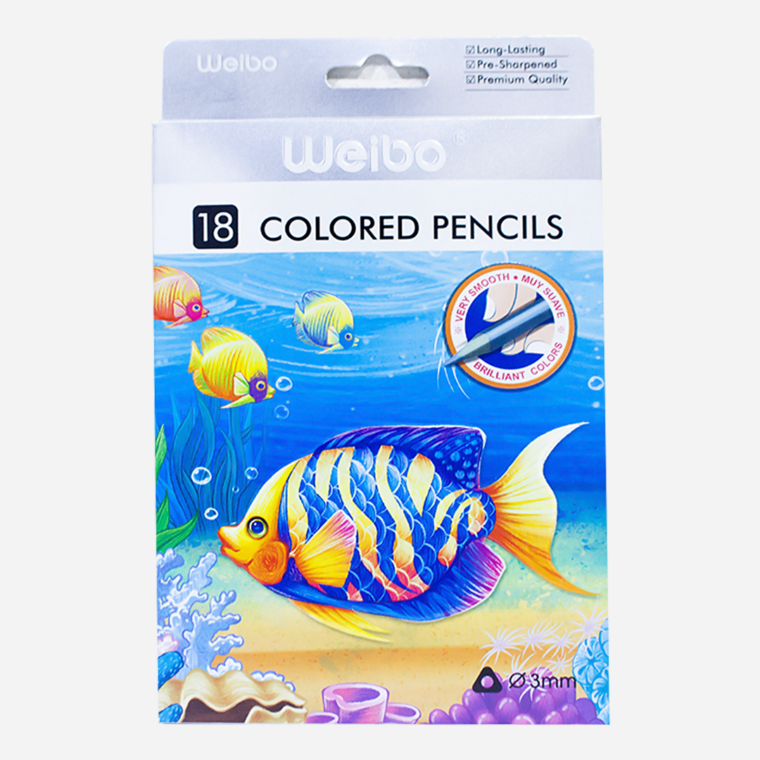 Weibo Silver Color Pencils 18 Pieces Model WB9018-18