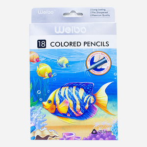 Weibo Silver Color Pencils 18 Pieces Model WB9018-18