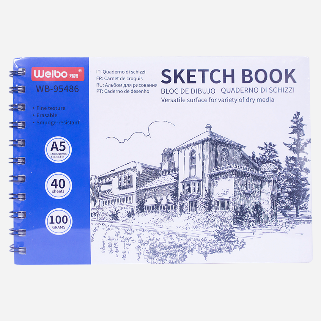 Weibo A5 Drawing Notebook 40 Sheets Model WB-95486