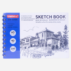 Weibo A5 Drawing Notebook 40 Sheets Model WB-95486