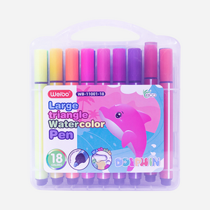 Weibo Dolphin Triangle Watercolor 18 Pieces Model WB-11001-18