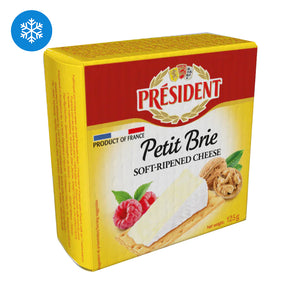 President small soft-ripened Brie cheese 125g