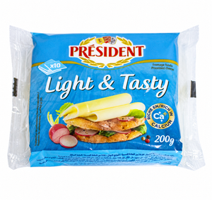 President light and tasty cheese 10 pieces