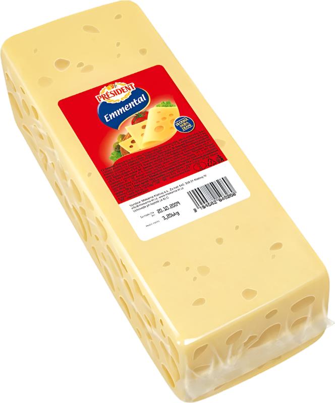 President delicious cheese with emmental 200g