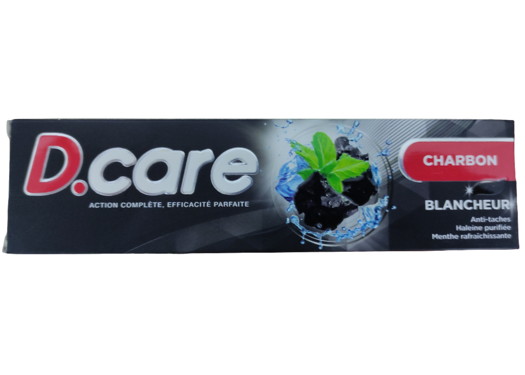 D.care complete action whitening toothpaste with charcoal 120g